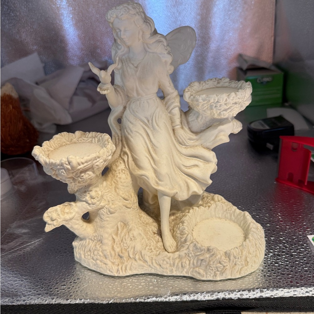 Elegant Cream Angel Figurine